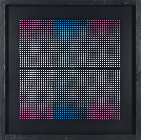 Franco Costalonga (1933), FSBV, tecnica mista su tavola, cm 47x47 firmato e...