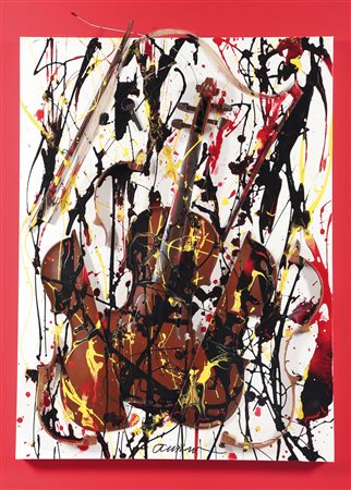 Fernandez Arman (1928-2005), Senza Titolo, 1998, acrilico su tela con...