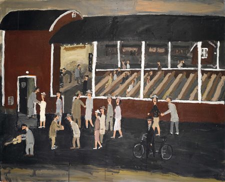 Kent Iwemyr (1944), The Kinks are back, 2010, acrilico su tela, cm. 105x130...