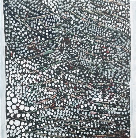 Gastone Biggi (1925-2014), Senza titolo, 1999, olio su masonite, cm 60x60