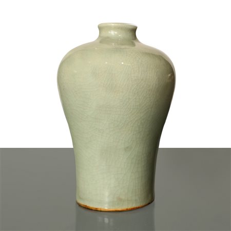 Vaso Meiping in porcellana cinese celadon, 18°/19° secolo