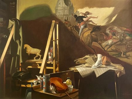 Piero Salustri “Scorcio di un interno”