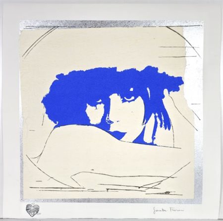 Giosetta Fioroni “Doppio Liberty Blue”
