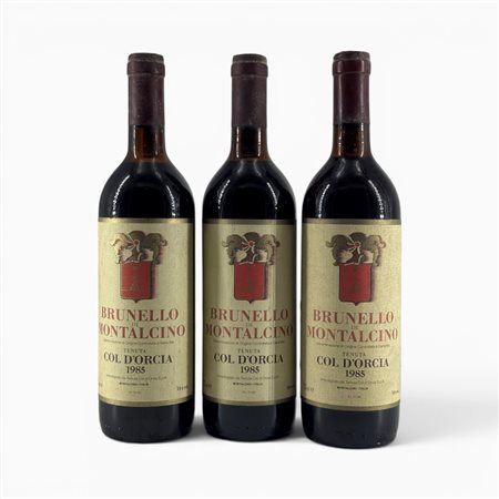 Brunello Di Montalcino  Col D'Orcia 1985 3 Bot  