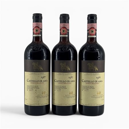 Chianti Bellavista Castello Di Ama 1987 3 Bot  