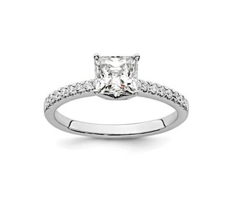 ANELLO IN ORO BIANCO CON DIAMANTI PER 0,93 CT - 452 LG
