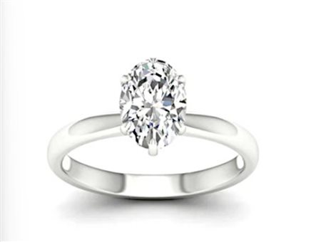 ANELLO IN ORO BIANCO 18K CON DIAMANTI PER 1,5 CT - 459 LG 18K