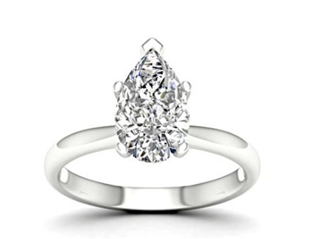 ANELLO IN ORO BIANCO 18K CON DIAMANTI PER 2,04 CT - 460 LG 18K