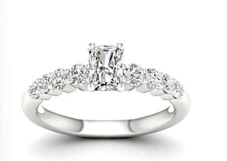 ANELLO IN ORO BIANCO CON DIAMANTI LAB GROWN PER 1,29 CT - 481 LG