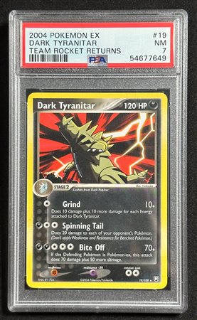 Pokémon - Dark Tyranitar Team Rocket returns TRR 19 ENG - PSA 7
