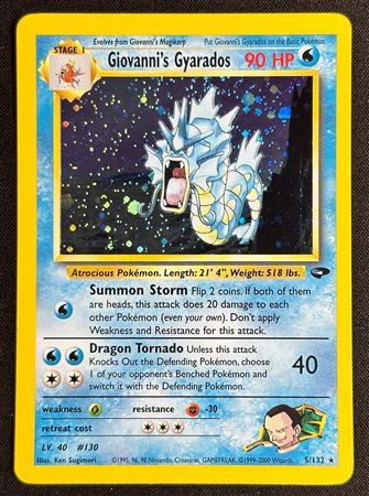 Pokémon - Pokèmon -Giovanni's Gyarados Holo Gym Challenge GC 5 ENG - RAW