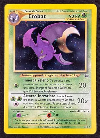 Pokémon - Crobat Holo Neo Revelation NR 4 ITA - RAW