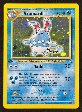 Pokémon - Azumarill Holo Neo Genesis 1 Ed. NG 2 ENG - RAW