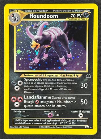 Pokémon - Houndoom Holo Neo Discovery NDI 4 ITA - RAW