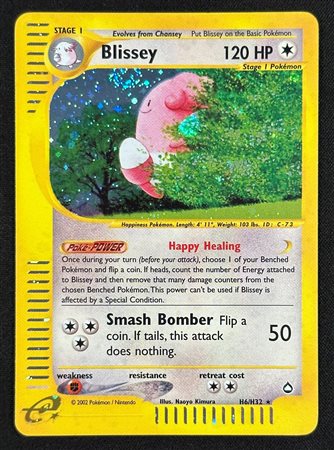 Pokémon - Blissey Holo Aquapolis AQ H6 ENG - RAW HOLO SWIRL