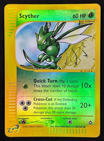 Pokémon - Scyther Reverse Aquapolis AQ 57 ENG - RAW
