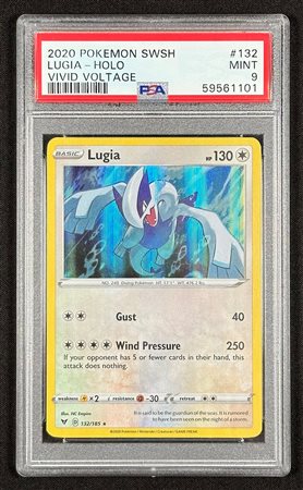 Pokémon - Lugia - Holo - Spada e Scudo - Voltaggio Sfolgorante - Inglese - 2020 - PSA 9