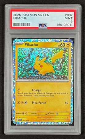 Pokémon - Pikachu - McDonald's 2024 - Inglese - PSA 9