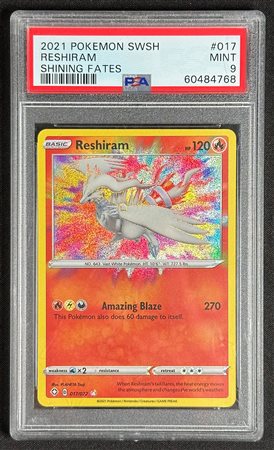 Pokémon - Reshiram  - Sword & Shield Shining Fates -  Inglese - PSA 9