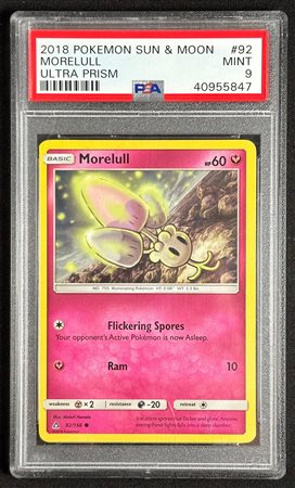 Pokémon - Sun & Moon - Morelull - Ultra Prism - Inglese - PSA 9