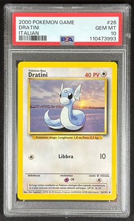 Pokémon - Dratini - Set base italiano - 2000 - PSA 10