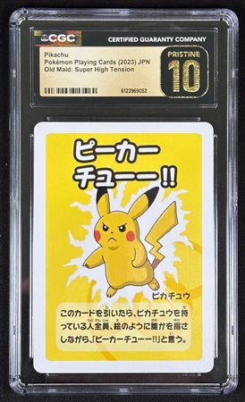 Pokémon - Pikachu Old Maid - 2023 - Japanese - Super High Tension - CGC Pristine 10