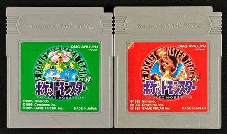 Pokémon - Pokémon Rosso + Pokémon Verde - Originali Giapponesi per Game Boy / Color - Funzionanti