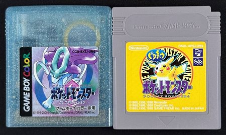 Pokémon - Pokémon Giallo + Pokémon Cristallo - Originali Giapponesi per Game Boy / Color funzionanti