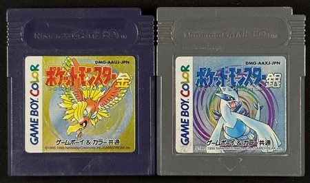 Pokémon - Pokémon Oro + Pokémon Argento - Originali Giapponesi per Game Boy / Color - Funzionanti