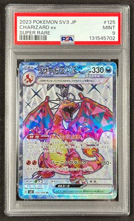 Pokémon - Pokémon GCC: Charizard ex - Ruler of the Black Flame sv3 - Versione Giapponese - PSA 9