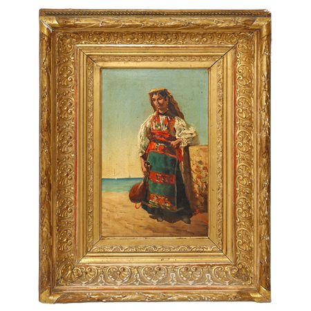 Popolana con mandolino, 19th secolo