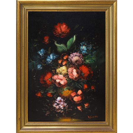 Natura morta di fiori, 1974