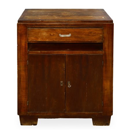 Comodino con sportello basso e cassetto