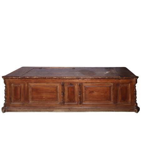 Cassapanca in legno d'abete