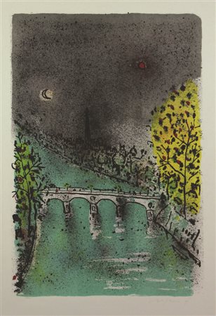 Franco Rognoni Senza titolo, litografia su carta, cm. 70x50, es. prova...