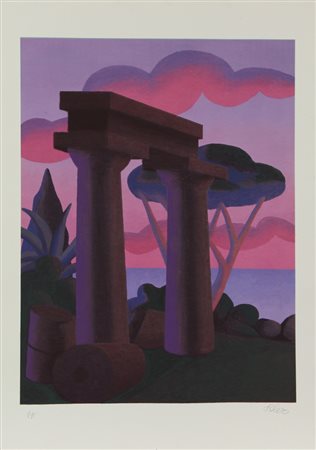 Salvo Senza titolo, litografia su carta, cm. 100x70, es. prova d'autore,...