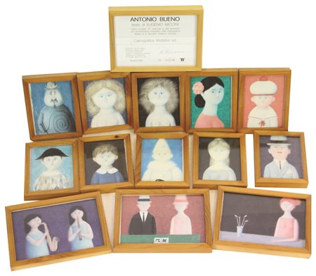 Antonio Bueno Collezione Privata, 1981, scatola in legno contenente 13...