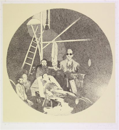 Gianfranco Ferroni Deposizione, 1968, acquaforte su carta da matrice in rame,...