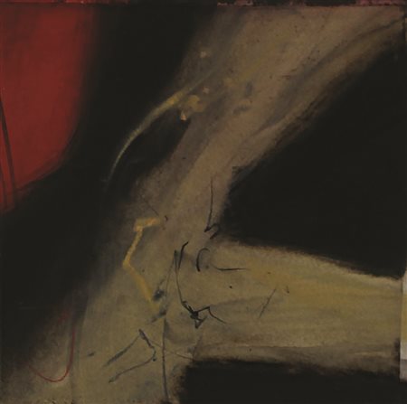 Giovanni Sesia Senza titolo, acrilico su tavola, cm. 23x23, firmato al retro