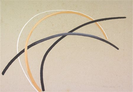 Stelvio Botta Senza titolo, 1985, tecnica mista su cartoncino, cm. 35x50,...