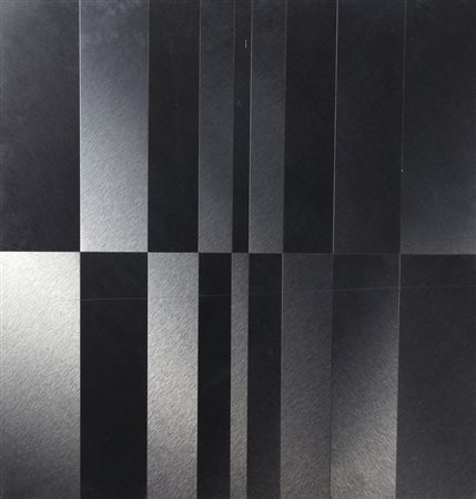 Getullio Alviani Superficie 110 88 66 44 22 44 66 88 110, multiplo alluminio...