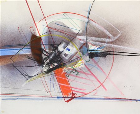 Edoardo Franceschini Senza titolo, 1970, lotto composto da 3 tecniche miste...