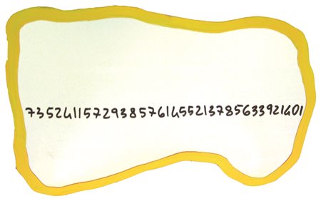 Michelangelo Pistoletto Frattale 1999/2000, specchio e smalto, cm. 76x55,...