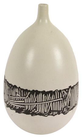 Emilio Scanavino Senza titolo, vaso in ceramica, cm. 27x15, firma stampata...