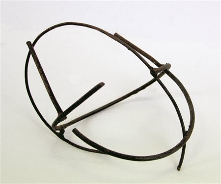 Stelvio Botta Senza titolo, scultura in ferro, cm. 16x26x16, certificato di...