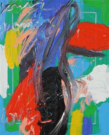 Giorgio Moiso Lover Woman, olio su tela, cm. 50x40, firmato in basso a...