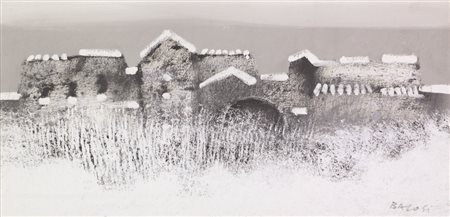 Manlio Bacosi Senza titolo, acrilico su tavola, cm. 30x60, firmato in basso a...