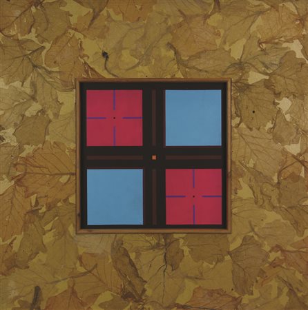 Mauro Reggiani Senza titolo, olio su tela applicato su tavola, cm. 40x40,...