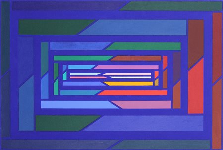 Piero Dorazio Skepsis I, 1996-1997, olio su tela, cm. 50x75, firmato,...