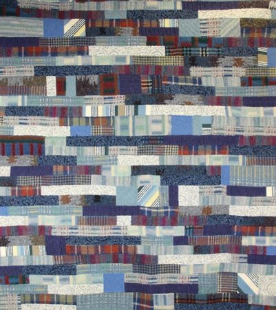 Ottavio Missoni Senza titoli, (anni '60), arazzo patchwork in lana, cm. 167x150